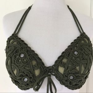 BIKINI/SKIRT/BOLERO SET MACRAME.